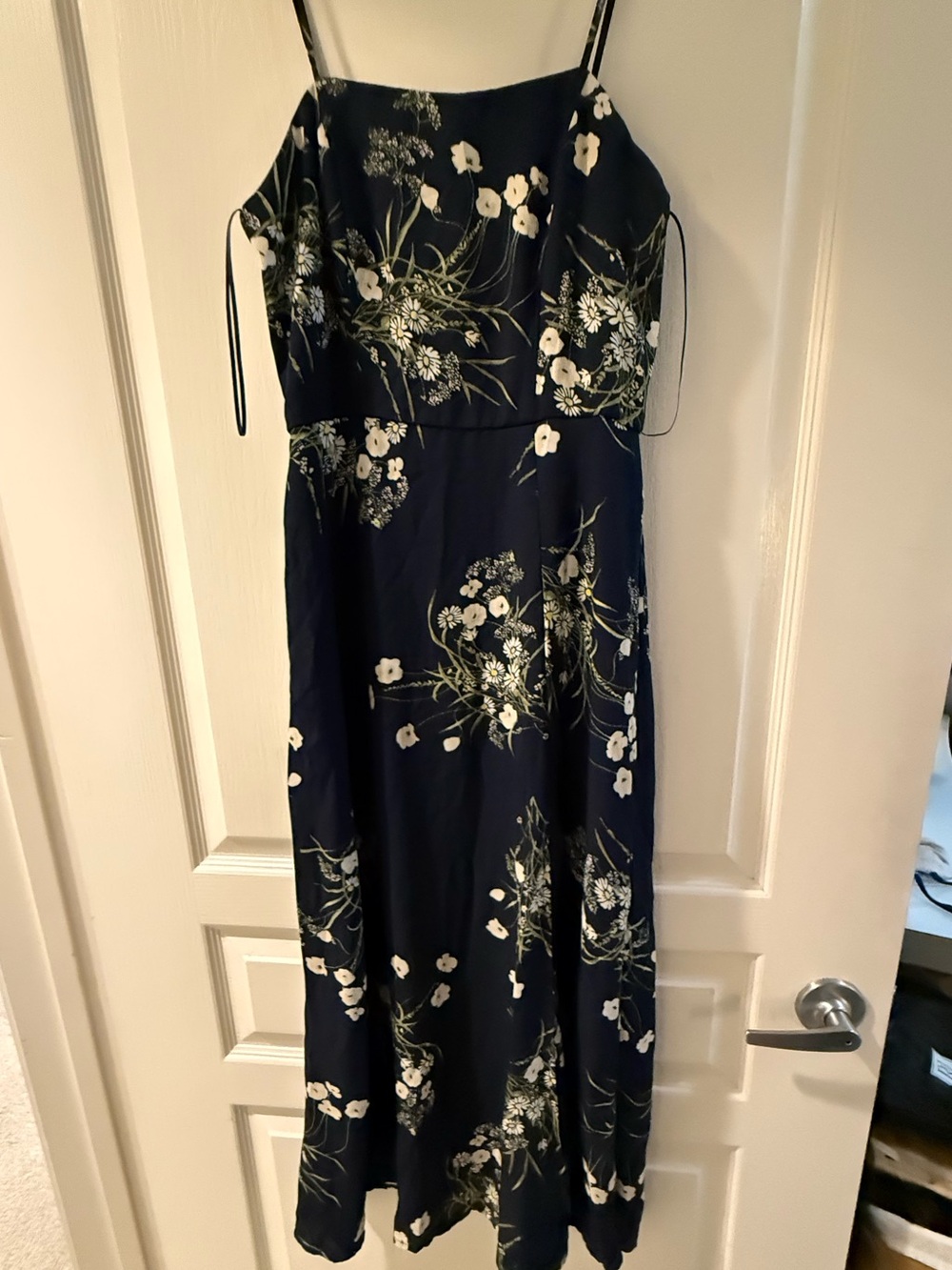 Francesca's Collections Navy Floral Maxi Dress
